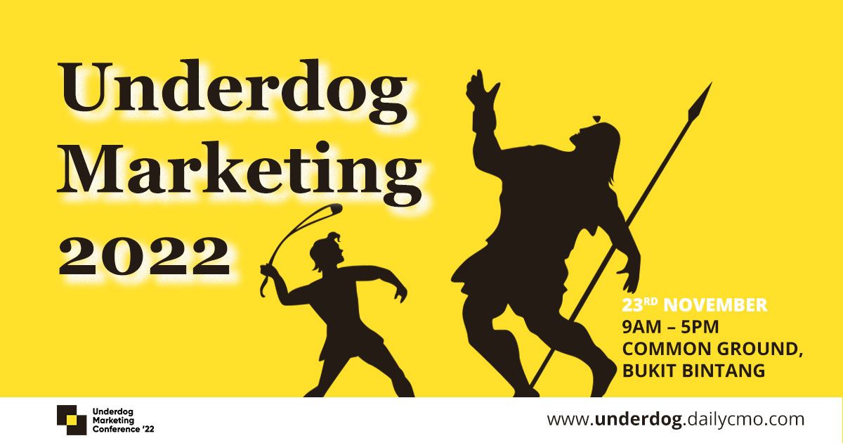 Meet, network & learn in Underdog Marketing Conference – 23rd Nov 2022