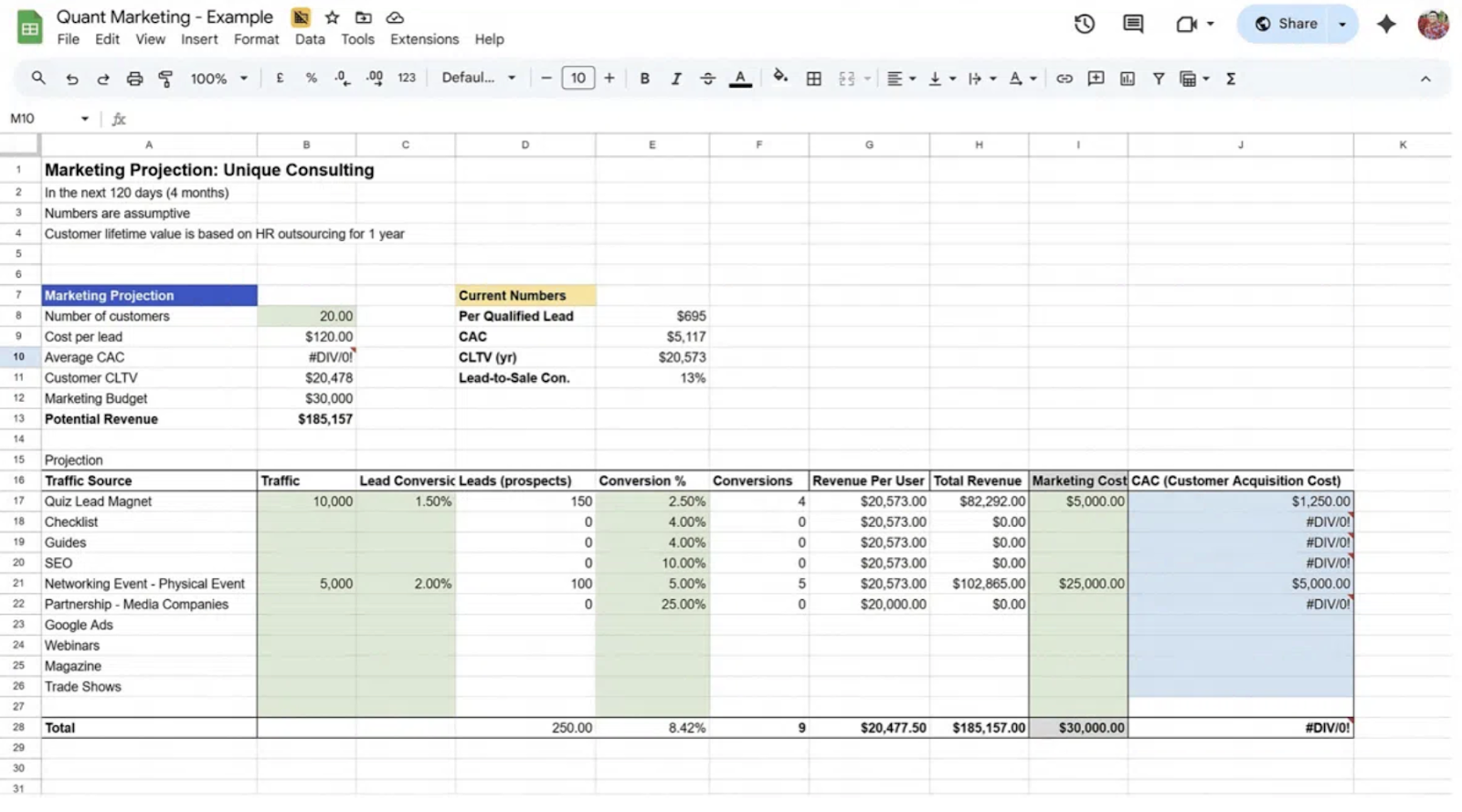 [Free Resource] Quant-based marketing plan